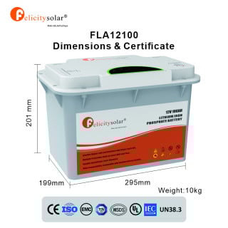 LiFePo4 Battery Pack Low Voltage FLA Series 12V