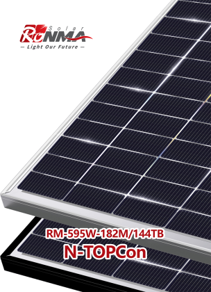 RM-595W-182M/144TB N-TOPCon Bifacial Monocrystalline Module