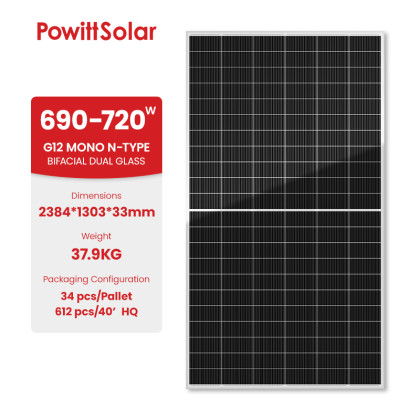 G12 N-TYPE PW-66M690-720HG12-BD