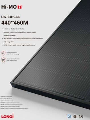 Hi-MO 7 LR7-54HGBB 440-460M (Canada)