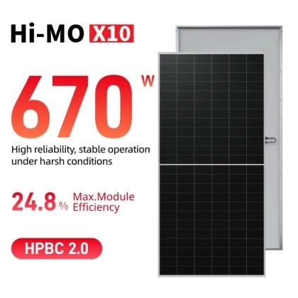 Hi-MO X10 640W 645W 650W 655W LR7-72HVH 640-670M