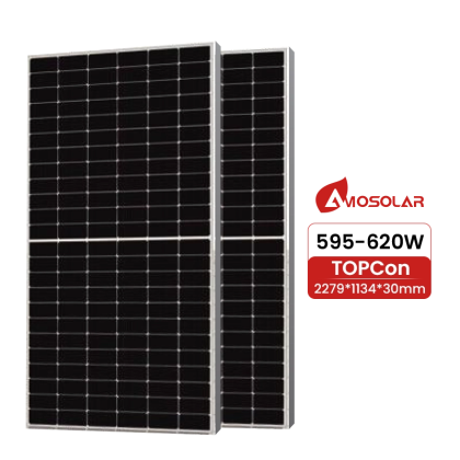 AS595-620M10-144 Full Black Half-Cell PV Module
