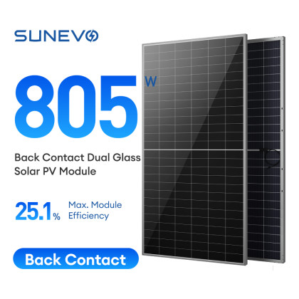EVOB Back Contact 770W-805W Bifacial Solar Panel