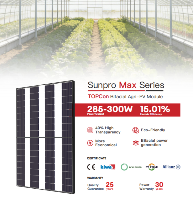 SPDG(285-300w)-N64R12  Agri-PV Module