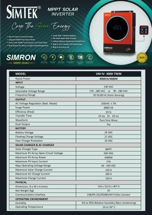 Simron Series Dual 4kW