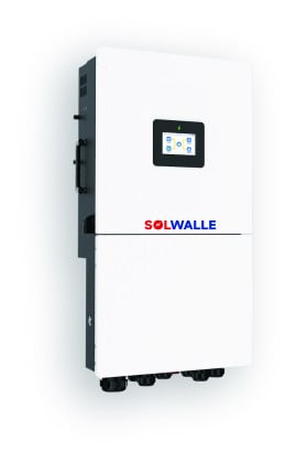 solwalle 6Kw 7.5Kw 12Kw hybrid inverter, 2MPPT,Battery 48Vdc. 2/3Phase 240Vac output. Wifi included. 120/240V ，127/220V 