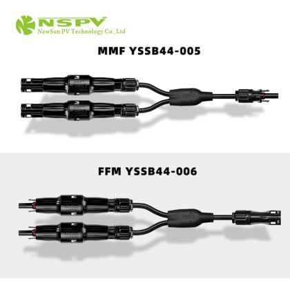 1500VDC Y Branch Cable Assembly with fuse