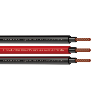 Bare Copper PV Wire Dual Layer RPVU90  CUL 2KV