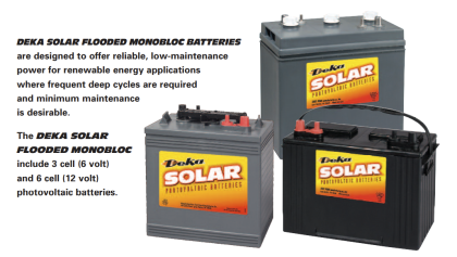 Flooded Monobloc 6 Volt Dry (2393)