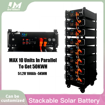 JM-51.2V100AH-5KWH Stacked
