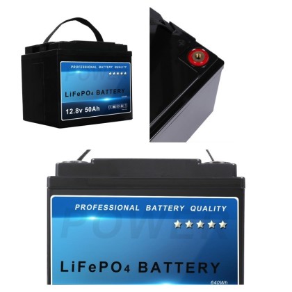 12.8V 50Ah LiFePO4 Battery