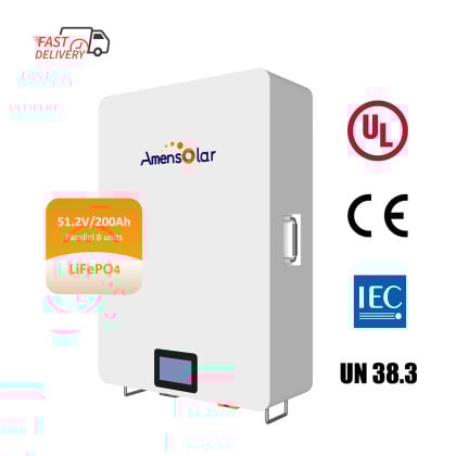 Power Box 51.2V/200Ah/10.24KWh Wall Mounted LiFePO4 Battery