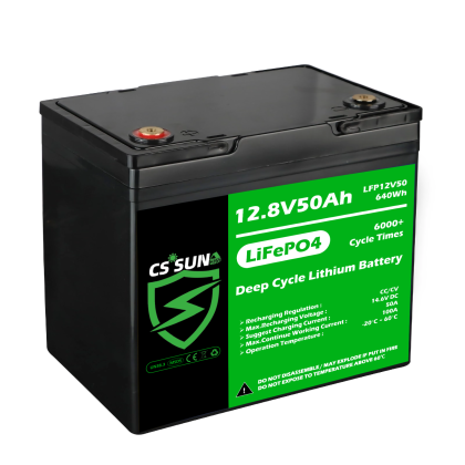 CSSUN LFP12V50 LiFePo4 Battery 12V 50Ah