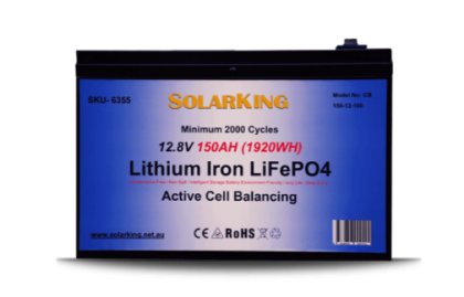 12.8V 150AH Solarking Lithium Iron Battery Metal Case CB-150-12-100