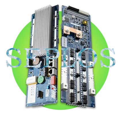 Smart 100 Balance Lfp 48v 24v 12v 100a 200a Lifepo4 Battery Management System () with Active Balancer 8s 16s 4s for Seplos