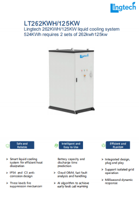 Lingtech 524kwh 250kw BESS