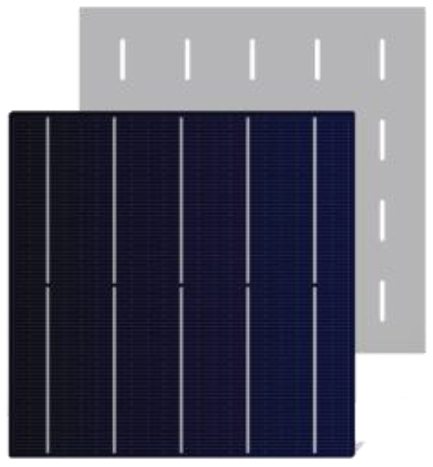 5BB 158.75 Mono Facial Solar Cell