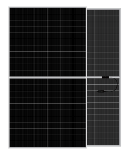 GSD8R66T 600-630W Bifacial Dual Glass Half-cut Mono Rectangle Topcon