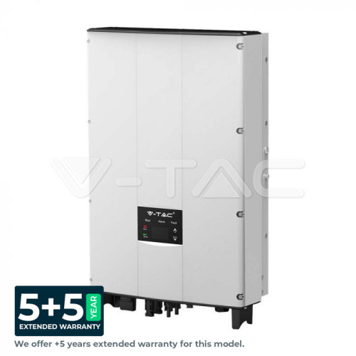 10kW On-Grid Solar Inverter LCD Display DC Switch Three Phase IP65