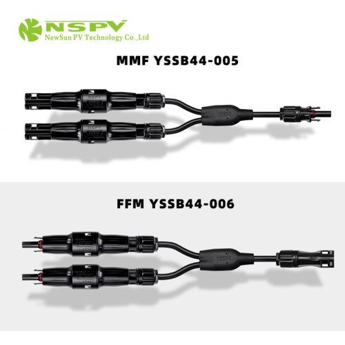 1500VDC Y Branch Cable Assembly with fuse