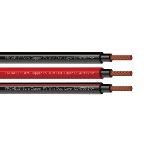 Bare Copper PV Wire Dual Layer UL 4703 2KV