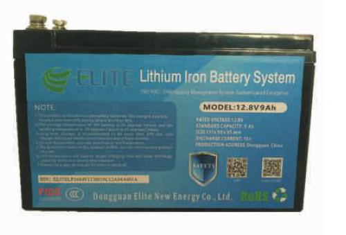 12.8V 9Ah LifePO4