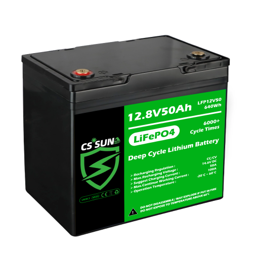 CSSUN LFP12V50 LiFePo4 Battery 12V 50Ah