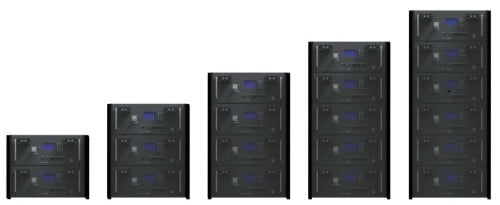 48V/51.2V 600Ah-1600Ah LV Stack Mount Lithium Solar Battery