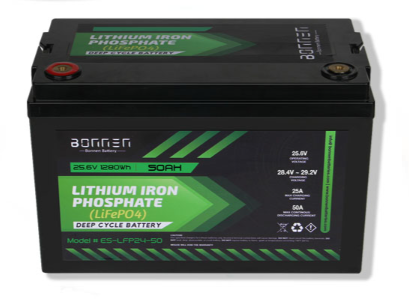 24V 50AH LiFePO4 Battery