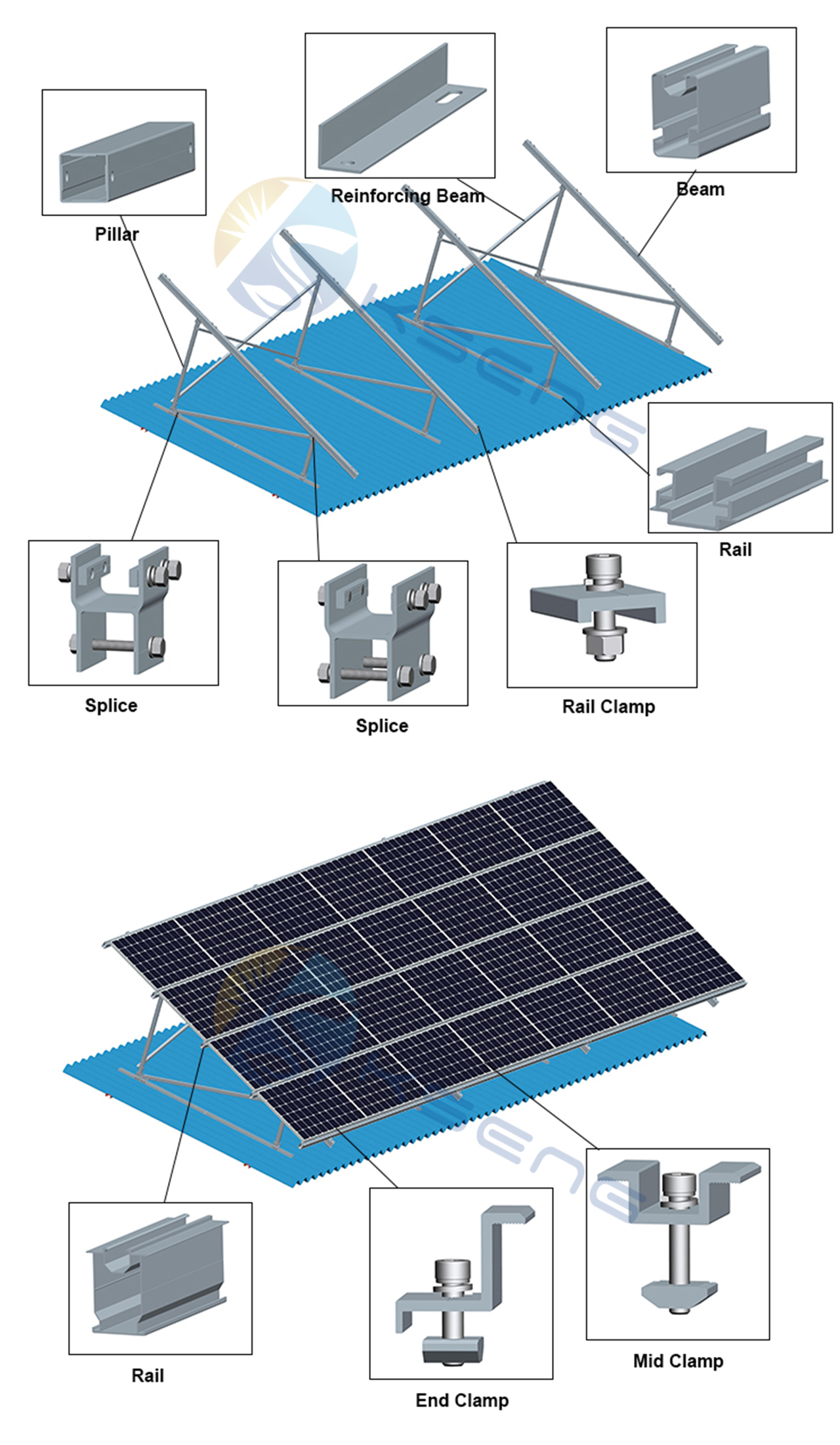 Kseng Solar Mounting | Korea Tin Solar Roof Mounting System Ⅱ | Solar ...