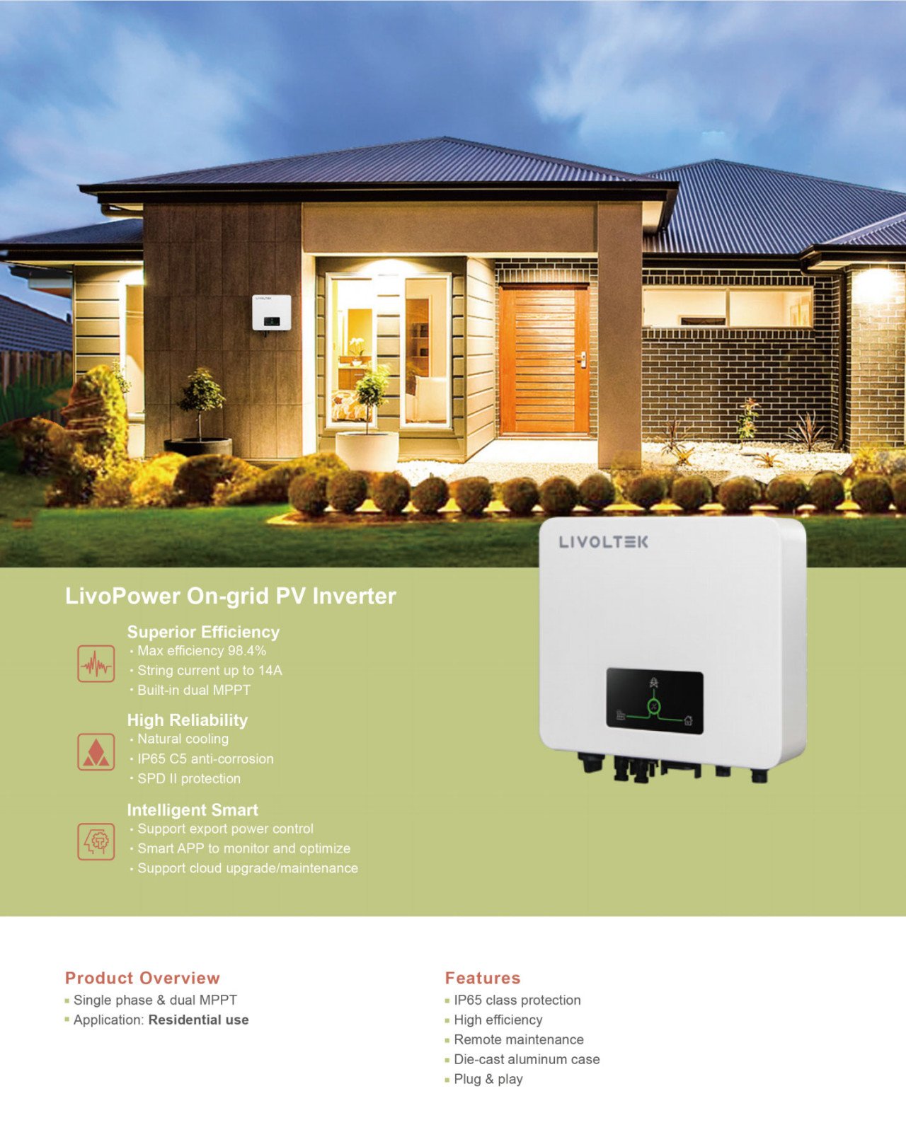 Livoltek Power | Single Phase 3~6 kW | Solar Inverter Datasheet | ENF ...