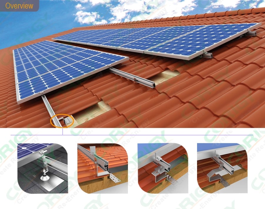 Corigy Solar | Tile Roof Solar Mounting System | Solar Mounting System